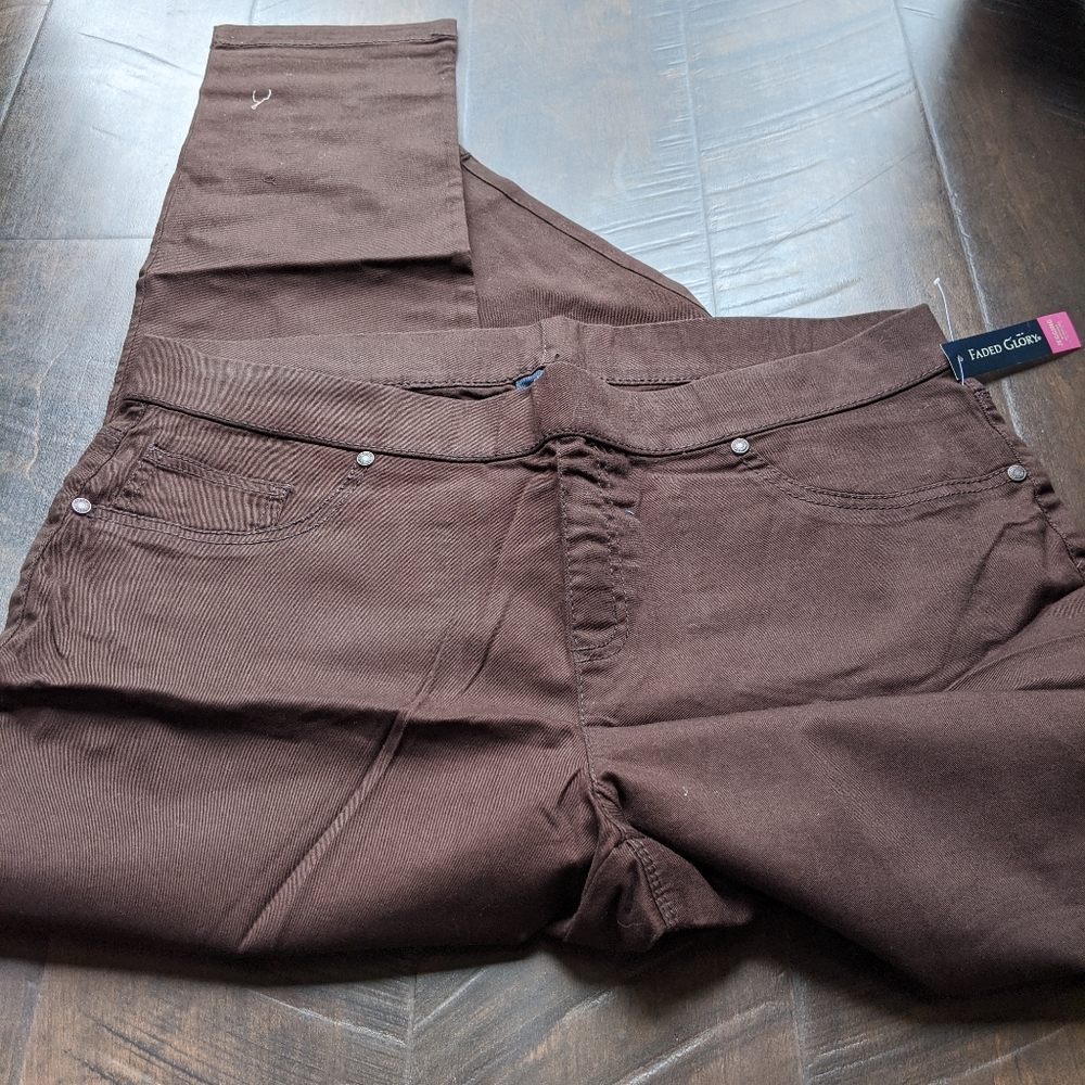 New Faux Brown Jeans